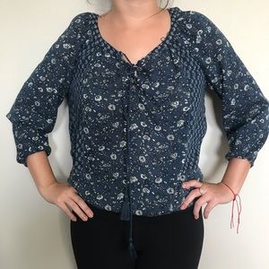 Floral knit top